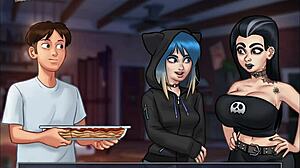 summertime saga episode 163 in cartoon anime style