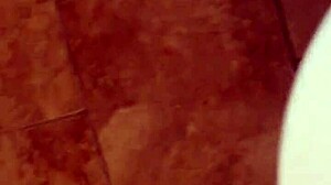 Pissing in Underwear While Pouring Blue Soap on Hard Cock