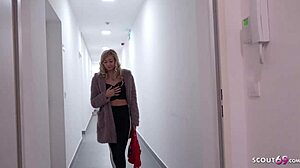 German Scout Seduces Skinny Fitness Teen Lola for Outdoor Bang