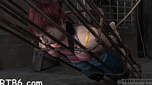 Latex couple dives into sadomasochism with intense spanking and sucking