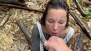 I got him to film me sucking in public! 😜