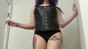 Bold Cuckold Shares Wife Sahrye in Humiliating BDSM with Mistress POV