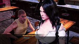 I love this fashion business game where the blonde does yoga nude and gets fucked wet