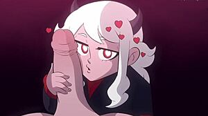 MODEUS THE LUSTFUL DEMON SUCKS MONSTER COCK!