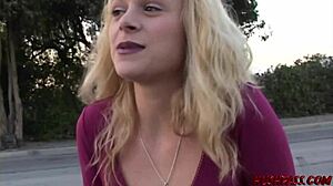 sexy violet blue loves public nudity and giving outdoor blowjobs too.