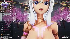 hentai vtuber elfie love does paizuri in vr 3d