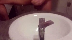 young guy casually masturbates alone