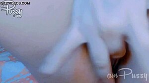 Hey, check out this amateur Asian fingering her pussy up close. So hot!