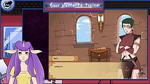 I enjoy the blowjob from muscular guard in Avatar hentai