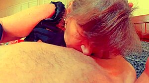 Goth Granny Sucks Cock Like A Pro