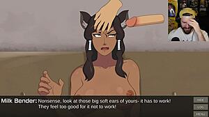 korra turns into a furry cummy bender