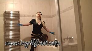 Can you believe it? My foot went all in her tight ass!