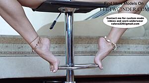 cute feet walk sexily