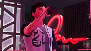 Tipsy stars kiss passionately in 3d hentai preview version!