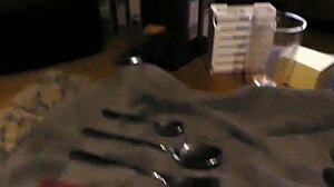 they explored extreme play with huge kitchen tools