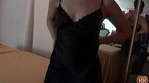 Brunette Gets Cum on Ass After Intense Massage