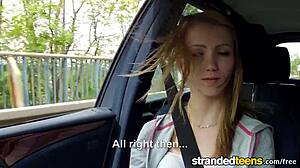 Stranded Teen Beatrix Glower Fucks Milf in High Definition