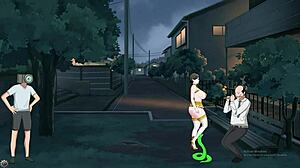 Shameless milf exhibicionista showing off big tits and ass