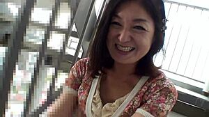 Japanese Step Mom Reveals Hairy Pussy Soaked in Creampie