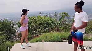 BBC Caught Staring at Big Ass Latina Milf Running!