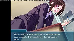 the beautiful female teacher with glasses hides masochism and lust. she can't disobey my commands!