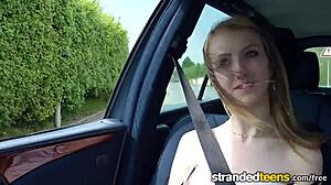 Stranded Teen Beatrix Glower Fucks Milf in High Definition