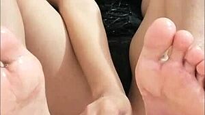 Latina Footjob Jerk Off Instructions Fulfilling Desires