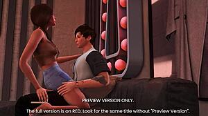 Tipsy stars kiss passionately in 3d hentai preview version!