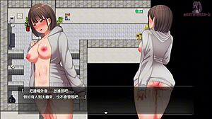Night Walk 17: Naked Elevator Ride Climax!