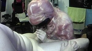 obedient stepdaughter deepthroats and swallows stepdaddy's cum