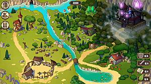 Wake up to boobies in otaku's rage porn game part 1.