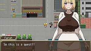 Blonde Heroine Trapped on Roof in Otherworld Adventure