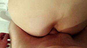 I watch sweet girl ride and get creampie on date