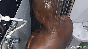 After Cold Bath, Old Shaved Man Fucks Hairless Ass with Cock, Leading to Creampie and Squirt All Over