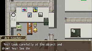 Blonde Heroine Trapped on Roof in Otherworld Adventure