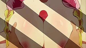 Mitsuri and Tanjiro Share a Kiss in This Hentai Anime Adventure with Monsters.