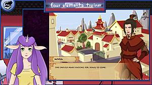 I watched azula showering in avatar the last airbender