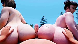 mei in overwatch getting assfucked doggy style, oh shit it was hot 😏