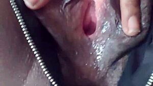 Horny slut gets wet