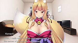 playing ejaculation time with fox girl, giving creampie in ep2