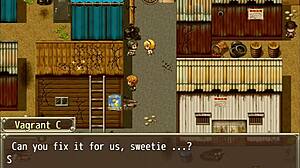 Blonde Heroine Trapped on Roof in Otherworld Adventure