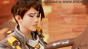 tracer pays a bet with friends