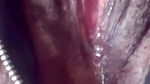 Horny slut gets wet