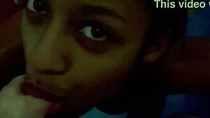 Sexy Black Woman Blows in Motel Pool.