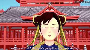 chun-li in street fighter fantasy pov scene