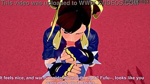 chun-li in street fighter fantasy pov scene