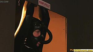 Cfnm Wanks Restrained Sub Before Group Swapping
