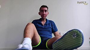 step gay dad shares emotional secret with stepson involving feet fetish