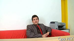 In this gay porn, a giant dick dominates the scene.