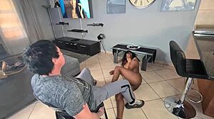 indian stripper teases with seductive lap dance